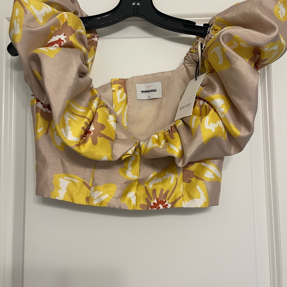 Boskempser Studio The Magnolia Top in bloom print - Picture 8 of 8